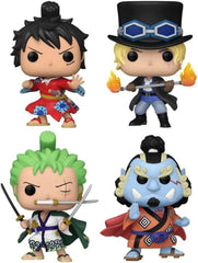 One Piece - 4 Pack Glow in the Dark Funko Pop - Freejstore